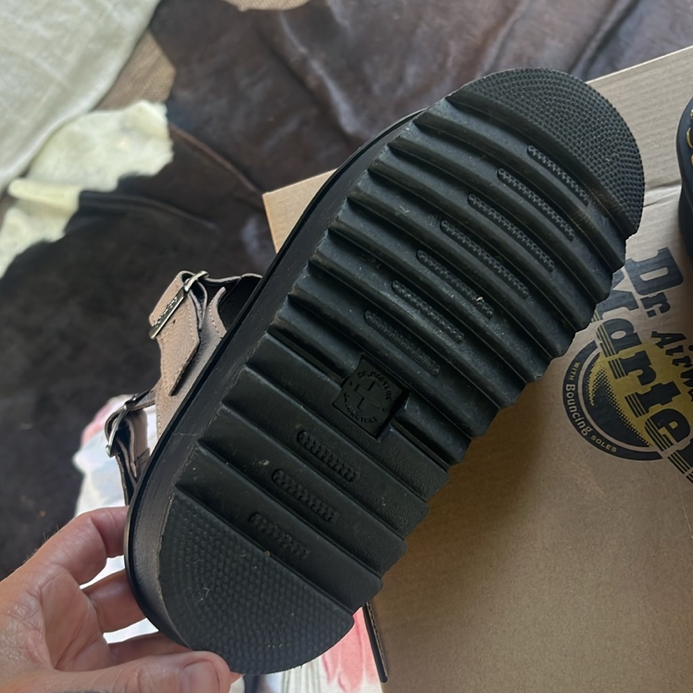 Dr. Martens Black and Cream Sandals - Picture 8 of 13